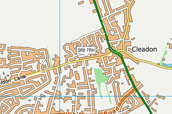 SR6 7RH map - OS VectorMap District (Ordnance Survey)