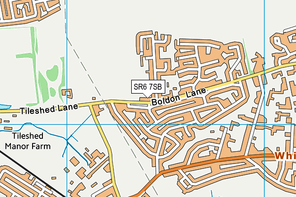 SR6 7SB map - OS VectorMap District (Ordnance Survey)
