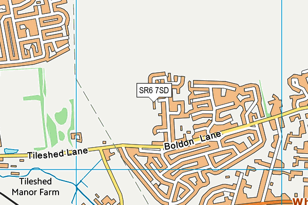 SR6 7SD map - OS VectorMap District (Ordnance Survey)
