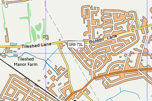 SR6 7SL map - OS VectorMap District (Ordnance Survey)