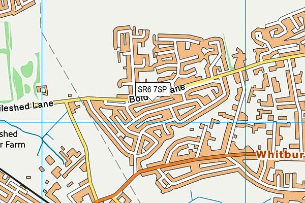 SR6 7SP map - OS VectorMap District (Ordnance Survey)