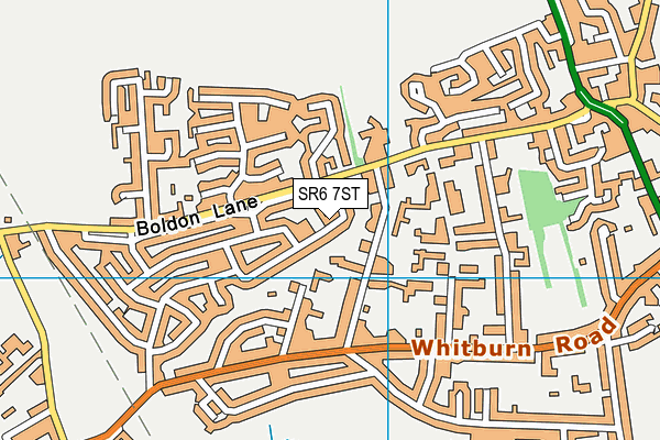 SR6 7ST map - OS VectorMap District (Ordnance Survey)