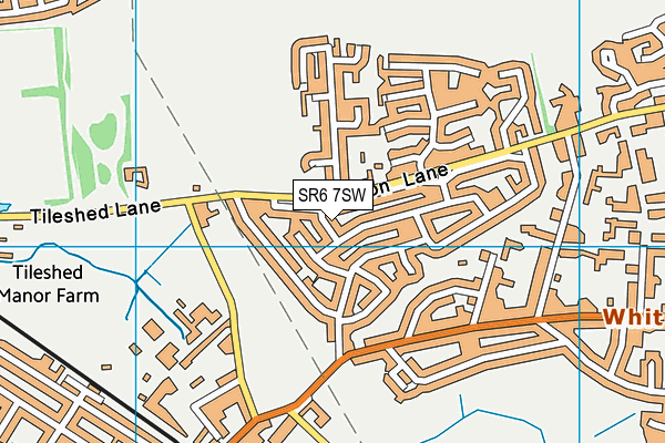 SR6 7SW map - OS VectorMap District (Ordnance Survey)