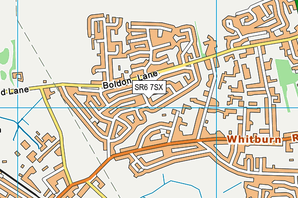 SR6 7SX map - OS VectorMap District (Ordnance Survey)