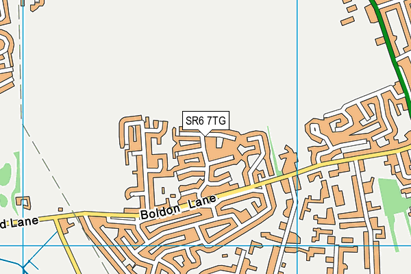 SR6 7TG map - OS VectorMap District (Ordnance Survey)