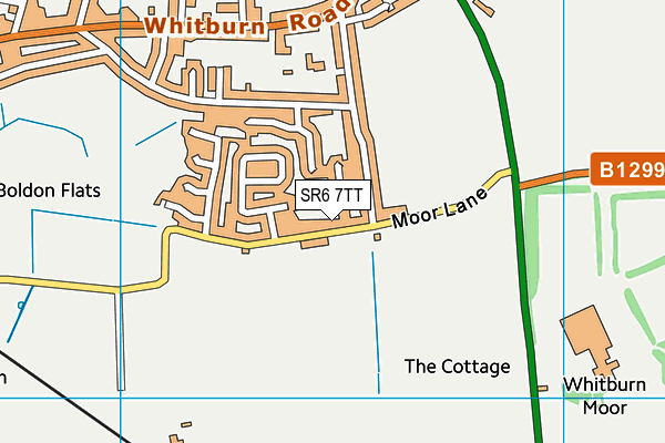 SR6 7TT map - OS VectorMap District (Ordnance Survey)