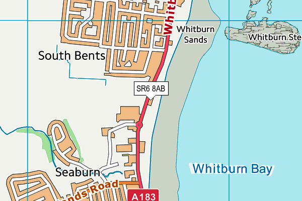 Seaburn Camp (Closed) map (SR6 8AB) - OS VectorMap District (Ordnance Survey)