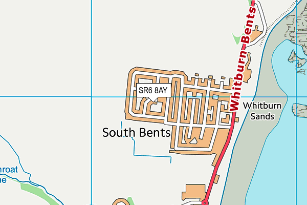 SR6 8AY map - OS VectorMap District (Ordnance Survey)