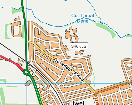 Seaburn Dene Primary School map (SR6 8LG) - OS VectorMap District (Ordnance Survey)