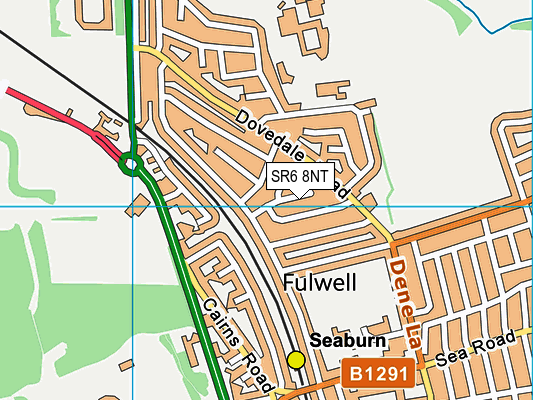 SR6 8NT map - OS VectorMap District (Ordnance Survey)