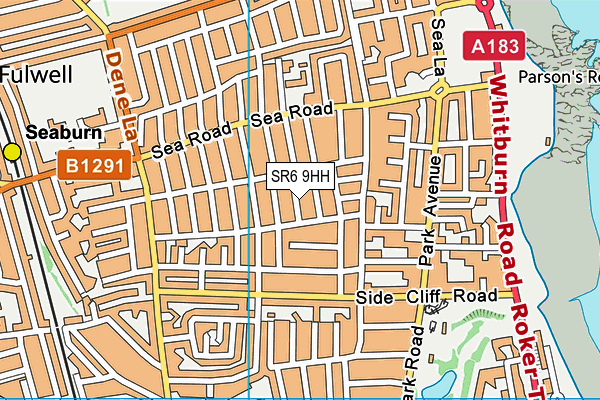 SR6 9HH map - OS VectorMap District (Ordnance Survey)