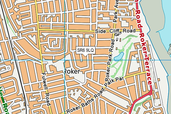 SR6 9LQ map - OS VectorMap District (Ordnance Survey)