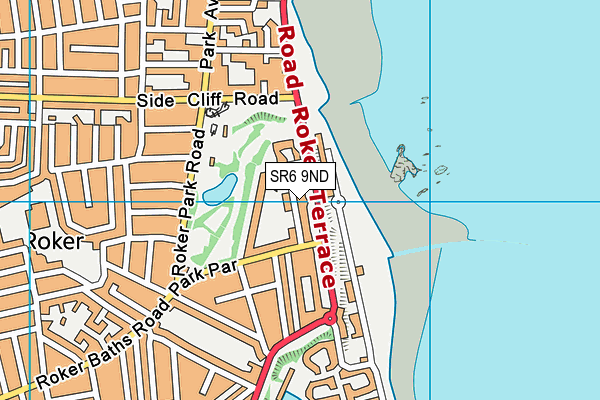 SR6 9ND map - OS VectorMap District (Ordnance Survey)