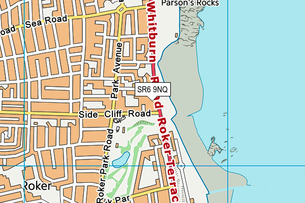 SR6 9NQ map - OS VectorMap District (Ordnance Survey)