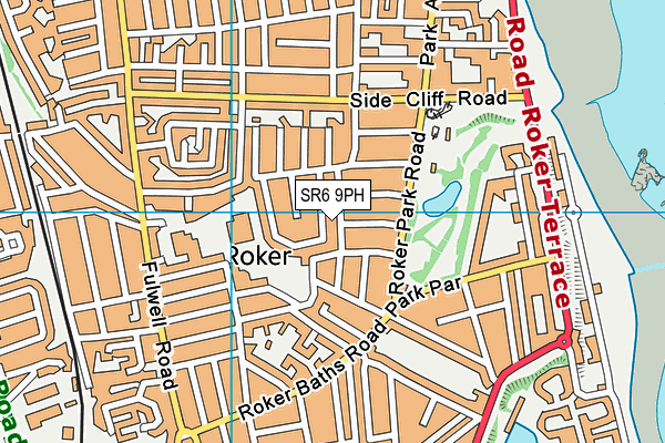SR6 9PH map - OS VectorMap District (Ordnance Survey)