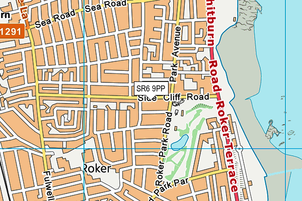 SR6 9PP map - OS VectorMap District (Ordnance Survey)