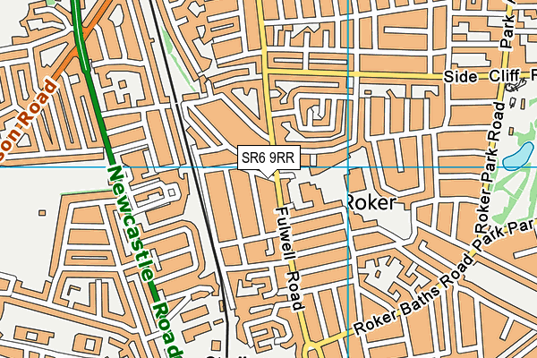 SR6 9RR map - OS VectorMap District (Ordnance Survey)