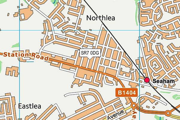 SR7 0DG map - OS VectorMap District (Ordnance Survey)