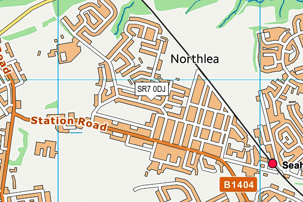 SR7 0DJ map - OS VectorMap District (Ordnance Survey)
