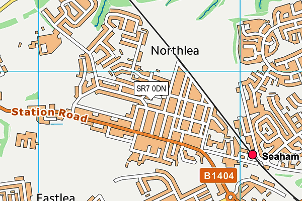 SR7 0DN map - OS VectorMap District (Ordnance Survey)