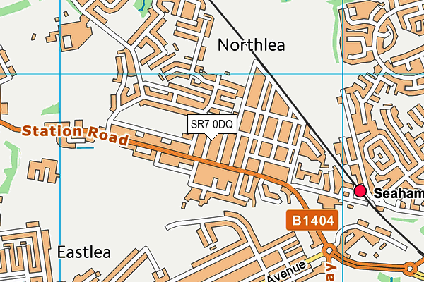 SR7 0DQ map - OS VectorMap District (Ordnance Survey)