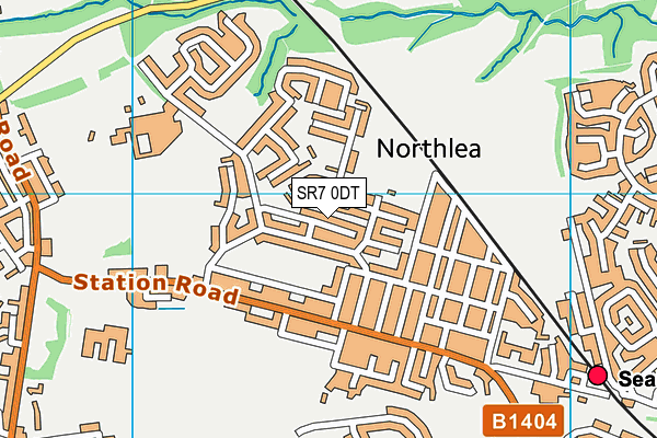 SR7 0DT map - OS VectorMap District (Ordnance Survey)
