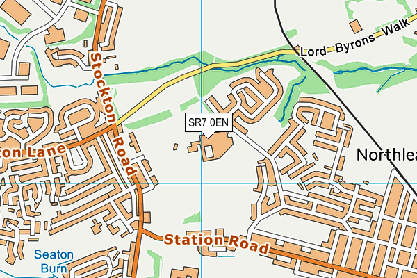 Seaham School Of Technology (Closed) map (SR7 0EN) - OS VectorMap District (Ordnance Survey)