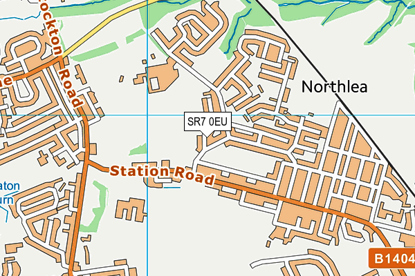 SR7 0EU map - OS VectorMap District (Ordnance Survey)