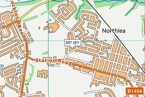 SR7 0EY map - OS VectorMap District (Ordnance Survey)