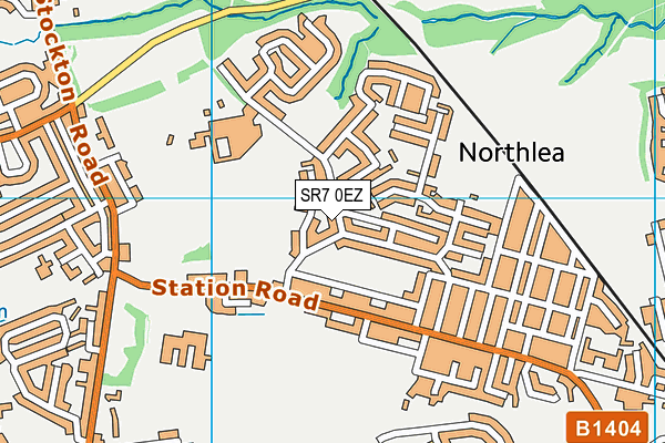 SR7 0EZ map - OS VectorMap District (Ordnance Survey)