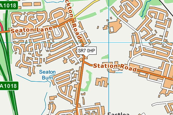 Seaham Town Park map (SR7 0HP) - OS VectorMap District (Ordnance Survey)