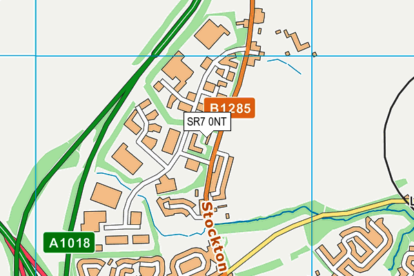SR7 0NT map - OS VectorMap District (Ordnance Survey)
