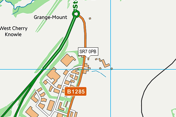 SR7 0PB map - OS VectorMap District (Ordnance Survey)
