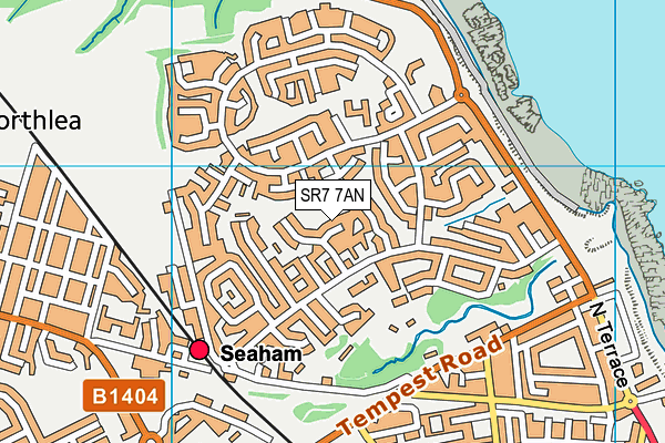 SR7 7AN map - OS VectorMap District (Ordnance Survey)