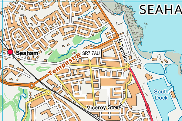 Bruces Gym map (SR7 7AU) - OS VectorMap District (Ordnance Survey)