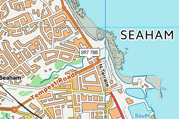 SR7 7BB map - OS VectorMap District (Ordnance Survey)