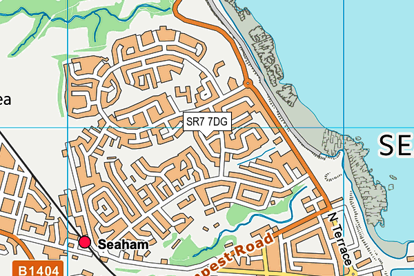 SR7 7DG map - OS VectorMap District (Ordnance Survey)