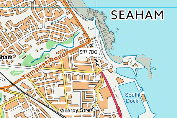 SR7 7DQ map - OS VectorMap District (Ordnance Survey)