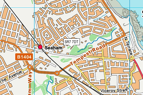 SR7 7DT map - OS VectorMap District (Ordnance Survey)