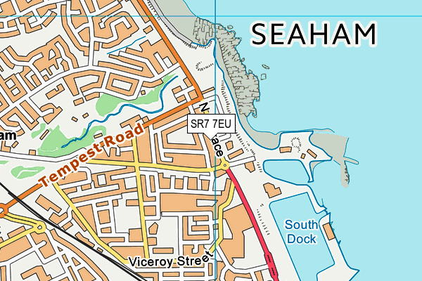 Map of DOWNEYS OF SEAHAM LTD at district scale