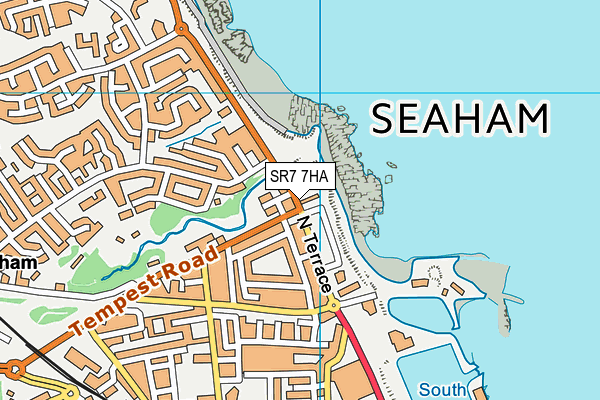 SR7 7HA map - OS VectorMap District (Ordnance Survey)