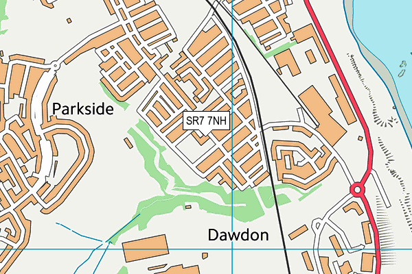 Dawdon Park map (SR7 7NH) - OS VectorMap District (Ordnance Survey)