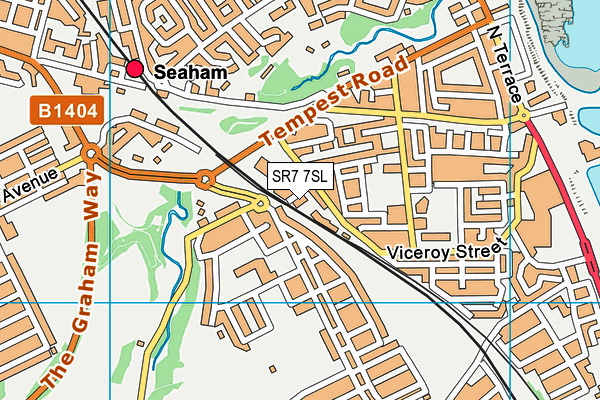SR7 7SL map - OS VectorMap District (Ordnance Survey)