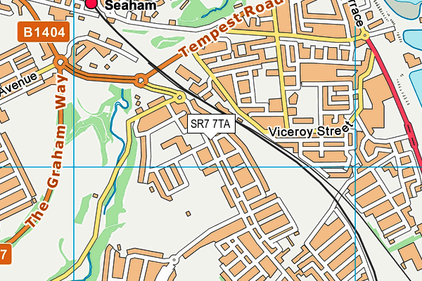 SR7 7TA map - OS VectorMap District (Ordnance Survey)