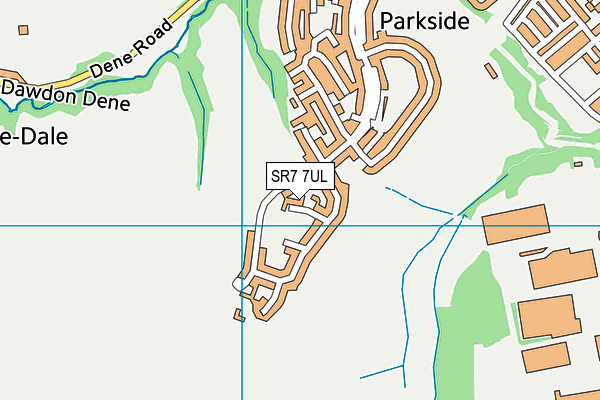 SR7 7UL map - OS VectorMap District (Ordnance Survey)