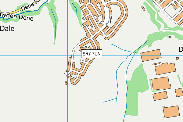 SR7 7UN map - OS VectorMap District (Ordnance Survey)