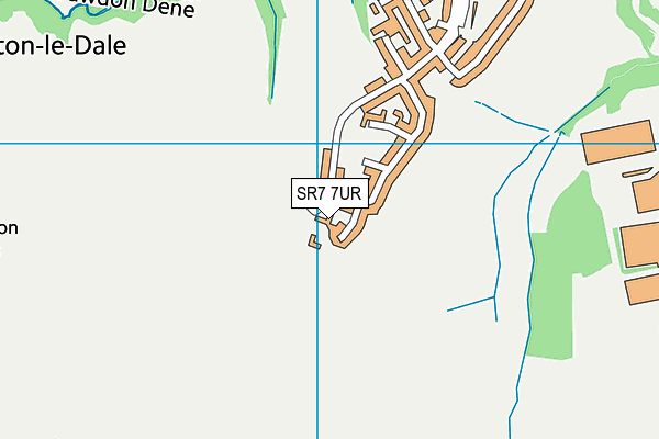 SR7 7UR map - OS VectorMap District (Ordnance Survey)