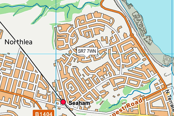 SR7 7WN map - OS VectorMap District (Ordnance Survey)
