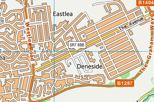 SR7 8BB map - OS VectorMap District (Ordnance Survey)