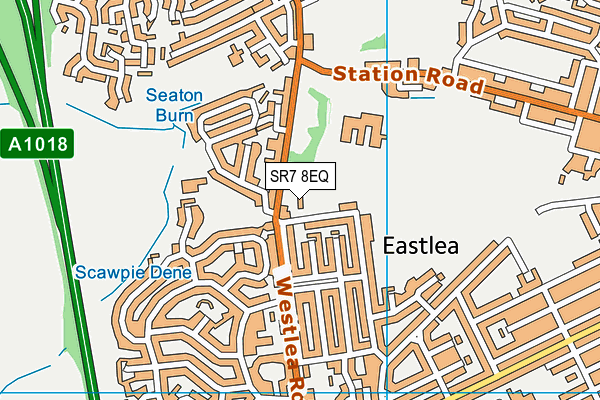 SR7 8EQ map - OS VectorMap District (Ordnance Survey)